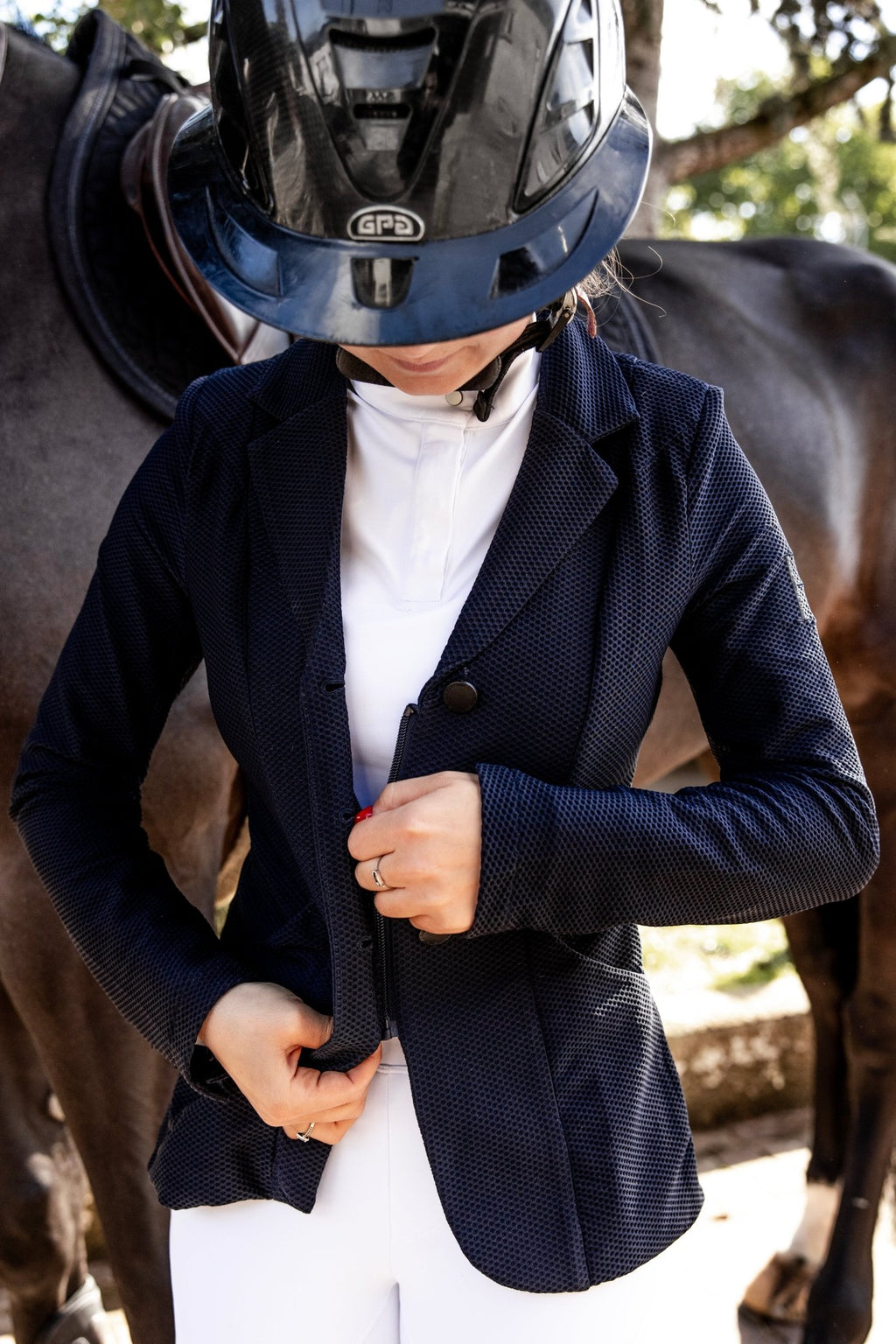 AEROFLEX Competition Jacket NAVY - Hazel Equestrian