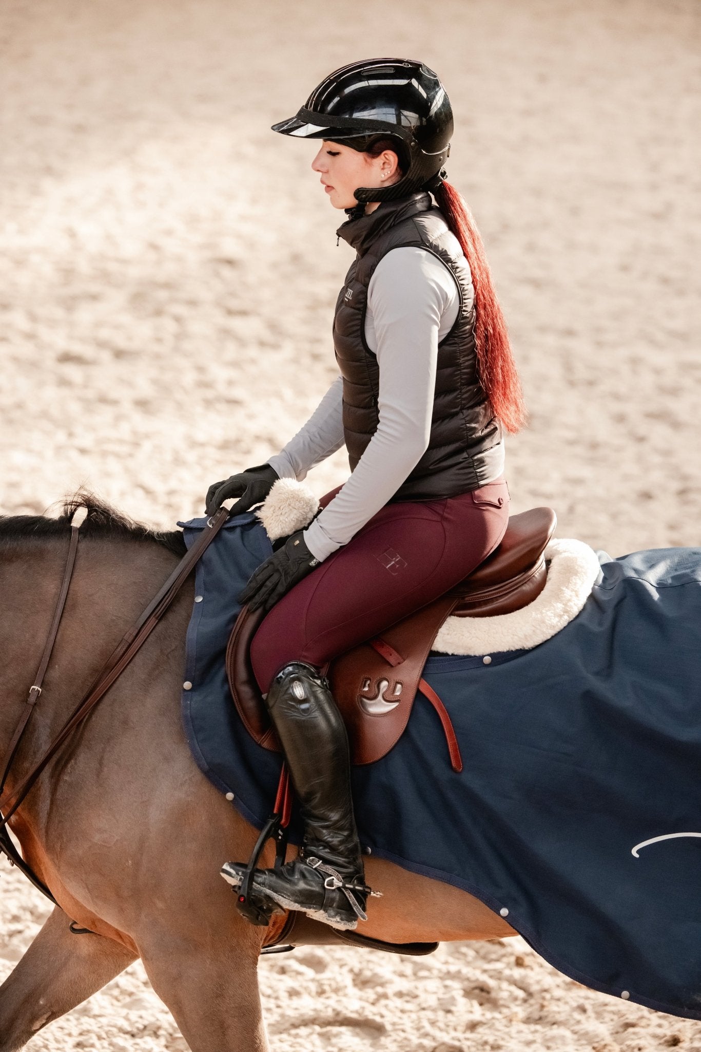 Baselayer Light Grey - Hazel Equestrian