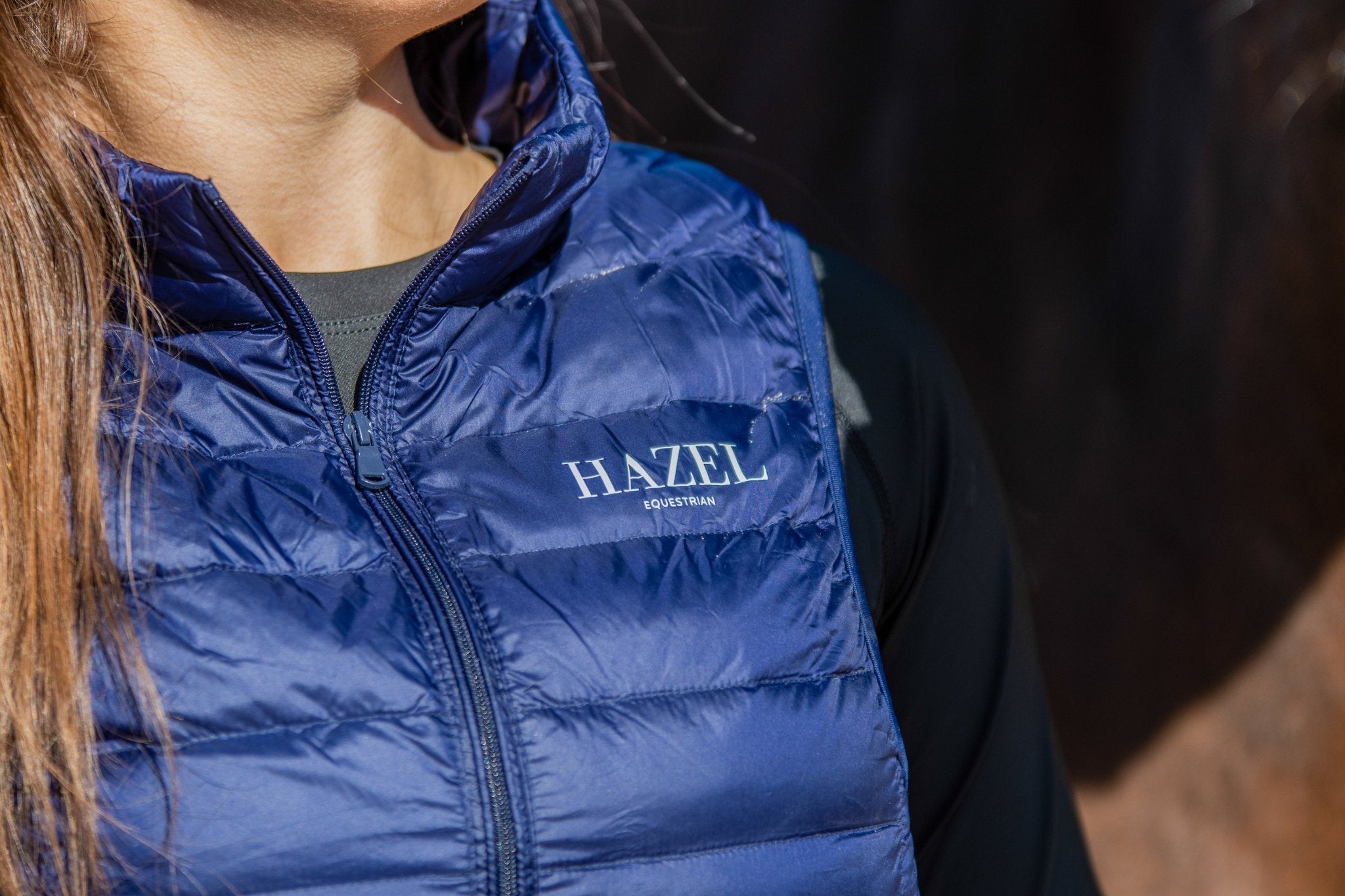 Gilet sans manche bleu - Hazel Equestrian